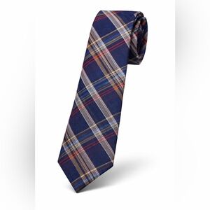 NEW- Cremieux Men's Multicolor Plaid Slim Tie